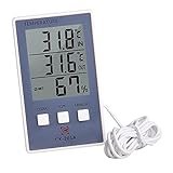 Thermometer-Hygrometer, Thermometer-Hygrometer Digital-Temperaturfeuchtigkeitszähler Wetterstation Tester (keine Batterie)