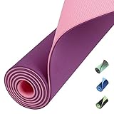 Amazon Brand – Eono TPE Yogamatte rutschfest Gymnastikmatte Yoga Matte Trainingsmatte Sportmatte Fitnessmatte Rutschfest L