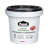 Ponal Parkett Flächenkleber, schalldämpfender Klebstoff für alle Parkettarten, Kleber ohne Grundierung, Parkettkleber für Fußbodenheizung, für max. 9m², 1x8kg E