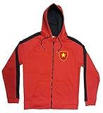 Vietnam Jacke Sweater Rot JA GO Vietnam Trikot Look Zip Nation Fussball Sport (M)