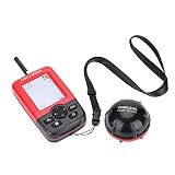 Gedourain Hergestellt aus hochwertigem ABS-Material. Weißes LED-Hintergrundbeleuchtungsdesign 100M Wireless Fishfinder für das S
