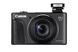 Canon PowerShot SX730 HS Digitalkamera (20,3 MP, 40-fach optischer Zoom, 80-fach ZoomPlus, 7,5cm 7,5cm (3,0 Zoll) klappbares Display, CMOS-Sensor, DIGIC 4+, Full-HD, WLAN, NFC, Bluetooth), schw