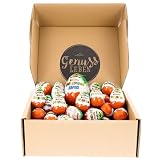 Genussleben Box mit Kinder Überraschungseier 24x und 1x Maxi Ü-Ei, Süßigkeiten und Spielzeug, Ü Eier in Großpackung