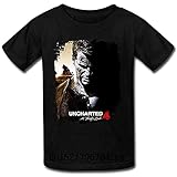 Men T Shirt Uncharted 4 A Thief's End Art Round Collar T Shirt Funny t-Shirt Novelty T