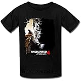 Men T Shirt Uncharted 4 A Thief's End Art Round Collar T Shirt Funny t-Shirt Novelty T