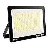 300W LED Strahler Wasserdicht 30000LM LED Fluter 6500K IP65 Tageslichtweiß für außen und innen Extraflach Flutlicht LED Strahler Außen Outdoor-Sicherheitsleuchte Auß