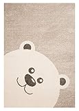 Zala Living Kinderteppich Spielteppich Teddy Bear Toby Creme Beige, 120x170