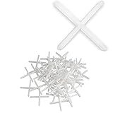 Fliesenkreuze 3000 Stück 1 mm Fliesenkreuze Abstandhalter Fugenkreuze für Terrassen Platten zum verlegen Vertikale und horizontale Dichtungen zum Verlegen von Fliesen im Innen- und Außenb