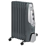 AEG RA 5521 Öl Radiator, 2000 Watt, 9 Rippen, 3 Leistungsstufen, mobiler Einsatz durch 4 Leichtlauf-R