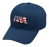 NRA Marineblaue Kappe mit Flaggen-Logo, offizielles Lizenzproduk