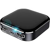 Game Capture Card, HDMI Video Capture Card mit USB 3.0 - Type C Cable, 4K 60Hz Loop-Out für Live-Streaming Rundfunk Lehren Videoaufnahme Videokonferenz, Kompatibel mit Windows 7/8/8.1/10 Linux MacOS