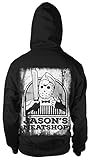 mycultshirt Jason Meat Shop Kapuzenpullover Freitag Film 13. Movie Horror Halloween Lak