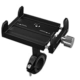 Handyhalterung Fahrrad Bike Aluminiumlegierung Motorrad Universal Smartphone Navi iPhone Samsung Mit 360°Drehbar Für 3,6-6,2 Zoll Outdoor Lenk