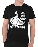 Zombie Sprüche Halloween Skelett Hand Comic Anime Tshirt Schwarz mit Aufdruck Zombiehand Zombieland Lustig Witze Handgeste Totenkopf Schädel T-Shirt Kleidung Oberteil Merch Druck Print Bio-Baumw