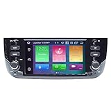 ZLTOOPAI Autoradio für FIAT Linea Punto 2012-2015 Android 10 Octa Core 4G RAM 64G ROM 6.2 '' IPS-Bildschirm Doppel-Din-In Dash GPS-Navigation Stereo-Lenkradsteuerung Rückfahrkamera WiFi SD USB