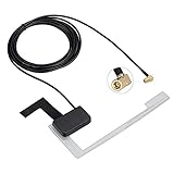 LuliKa DAB Antenne DAB Antenne Auto SMB Digtial DAB Autoradio Antenne mit 3 Meter DAB Scheibenantenne Glass Mount für Blaupunkt Pioneer Clarion Kenwood Alpine MEHRWEG