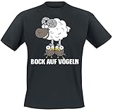 Bock auf Vögeln Männer T-Shirt schwarz XL 100% Baumwolle Funartikel, Sprüche, Tiere & H