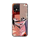 AKSOUND Schutzhülle für Google Pixel 4 XL My Hero mit Academia Kirishima mit Eijir 0, TPU, matt, transp