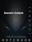 Scenario Analysis NOTEBOOK, Professional Notebook, Office Writing Notebook, Daily Notes & Action Items Notebook, 140 pages, 8.5” x 11”, Glossy cover, Black Hex