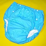 PVC/Windeln Für Erwachsene/Inkontinenzhosen/Windeln Für Erwachsene, Bequem Und Wasserdicht Für Männer Und Frauen Für Ältere Menschen,Blau,XXL