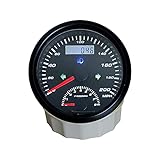 ELING 85mm 0-200MPH GPS Tachometer mit Drehzahlmesser 0-8000RPM Kilometerzähler GPS Antenne Hintergrundbeleuchtung