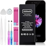 Akku für iPhone SE 2016 | 1800mAh Qualitäts Erzatzakku | hohe Kapazität mit 10% mehr Polymer-Lithium-Batterie, Ersatz Austausch mit Reparatur Set mit Anleitung | Funktioniert mit ersatzakk