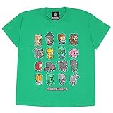 Minecraft Mini Mobs Jungen-T-Shirt Kelly-Grün 104 | PS4 PS5 Xbox PC wechseln Gamer Geschenke, Tween Teen Schule Jungen Gaming Top, Kinderkleidung, Kindergeburtstags-Geschenk-I