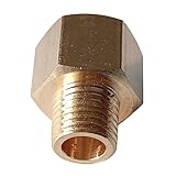 Doamt Zmaoyun-Kupferrohre BSP-NPT-Adapter 1/8'männlich bspt bis 1/8' weiblicher NPT Messing-Rohr, der Euro an den US-amerikanischen Druckmesser-Adapter passt, Robustes Messing