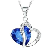 Dorical Damen 925 Sterling Silber 3A Zirkonia Halskette exquisite Geschenk/Frauen Halskette Beliebte Schmuck dchen Geschenk Promo(I)