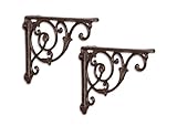 Wandwinkel Winkel Wandhalter Bücherregal Regalträger Set Gusseisen Andalucia Antik Stil Moritz SL-59-BR