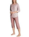 CALIDA Damen Lovely Nights 3/4 Pyjamaset, Rose Bud, 40-42