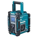 Makita DMR301 Baustellenradio, robust, für Lithium-Ionen-Akkus 12 – 14,4 – 18 V, DAB+ AM/FM + Bluet, türk