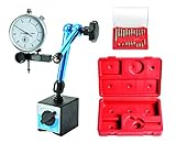 WABECO Magnet Messstativ mit Messuhr und Messeinsätzen Zentralklemmung Messstativ mit Magnetfuß M