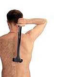 Faletony Rückenrasierer Herren， Rückenrasierer Körperrasierer mit ergonomischer Griff Gebogen DIY Rückenhaar Rasier Schmerzlose für perfekte Nassrasur - effektive Rück