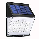 BBZZ 600 Lumen Garten LEDs Solarleuchten Außen Split Solarbetriebene Licht Bewegungsmelder Wasserdichte Wandleuchte Fernbedienung/Sprachsteuerung