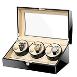 ZCXBHD Uhrenbeweger 6 + 7 Lagerung Schmuckschatulle Uhrendreher Uhrenkasten Super Leise Elegant 5 Modi Uhren mit Leisem Mechanischen Uhren Wechselstromadap