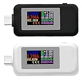 Typ-C USB-Tester KWS-1902C 2-Wege-Farbbildschirm Leistungskapazität Multimeter-Detektor schwarzer elektrischer T