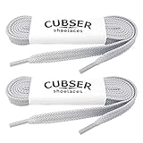 2 Paar Flache Schnürsenkel – 9mm breit, äußerst robust, Schuhbänder aus Premium Polyester, Perfekt für Sneaker, Chucks, Sportschuhe, F
