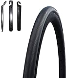 1 x Schwalbe Lugano Endurance 28' Rennradreifen Fahrradmantel 700 x 25C (25-622) inkl. 3 Reifenheb