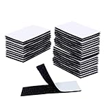 30Pcs Klettverschluss Selbstklebend Klettband Selbstklebend Extra Stark Klettband Doppelseitig Haken und Flauschband 30mm x 100mm für Familie, Büro.Selbstklebendes Mehrzweck Klettb