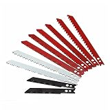 Wnuanjun 10 stücke Puzzle Klingen Set for Black Decker Jig Saw Metall Kunststoff Holzklingen 60 / 97mm Home DIY. Handwerkzeug (Farbe : 1set)
