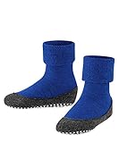 FALKE Unisex Kinder Hausschuh-Socken Cosyshoe, Schurwolle, 1 Paar, Blau (Cobalt Blue 6054), 37-38 (11-12 Jahre)