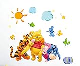 Kibi Disney Winnie Puuh & Freunde Freizeitspaß Wandtattoo, Wandtattoo Winnie Pooh Kinderzimmer Wandsticker Winnie Puuh Aufkleber W