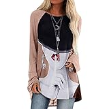 Tunika Damen Kurzarm Kleidung aus holzfasern Bluse Damen elegant sexy Oversize Pullover Baumwolle Pulli Hoody Damen Pullover Damen v Ausschnitt winterkleid Damen Langarm 3D Tshirt D