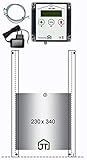 JOSTechnik HK2 für Innenmontage mit Außenlichtsensor, mit echter Nothalt- BZW. Notöffnungsfunktion, Steuerung Anlocklicht und Klappe 230x340