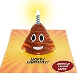 Emoji Happy Birthday Karte - Spielen und singt eine lustige Version des Happy Birthday Songs - leuchtet in Sync zur Musik - 3D Pop Up Geburtstagskarte Lustige Geburtstagskarte für M