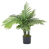 PrettyPflanzen Kunstpalme 70cm | Kleine Künstliche Palme | Areca Kunstpalme im Top