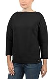 DESIRES Jona Damen Sweatshirt Pullover Sweater Mit U-Boot-Ausschnitt Und 7/8 Arm, Größe:XL, Farbe:Black (9000)