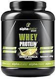 Whey Protein Pulver - Eiweißpulver für Proteinshakes, Kraftsport und Fitness - WPC Whey Konzentrat cross flow mikrofiltiert CFM Vanille 1000g