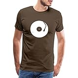 Spreadshirt Schallplatte DJ Männer Premium T-Shirt, L, Edelb